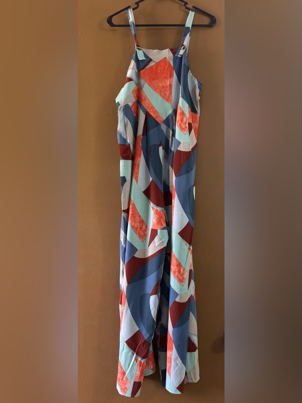 SHEIN Colorful Geometric Abstract Wide Leg Jumpsuit Size S
